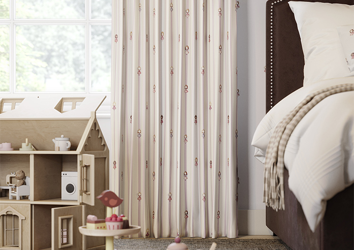 Fairy Cakes, Fairy Stripe Sponge - Made to Measure Curtains - Image 5